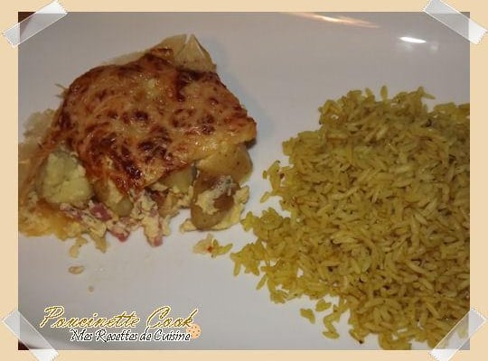 Gratin de ratte aux lardons