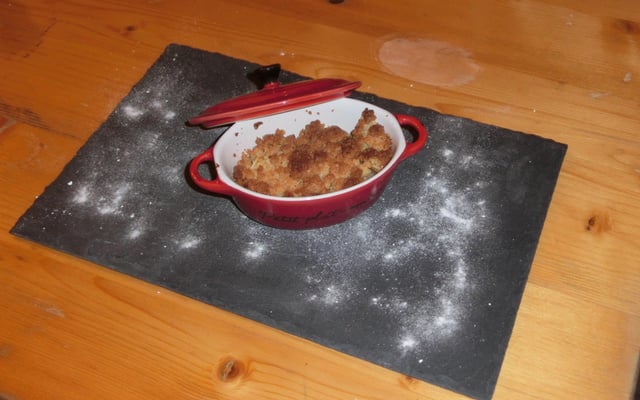 Crumble fondant banane-chocolat