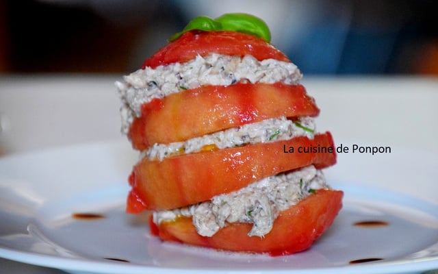 Tomate borsalino à la sardine