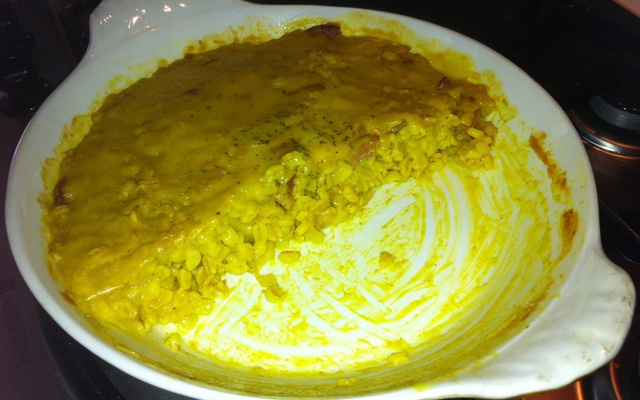 Blésotto à la crème de curry