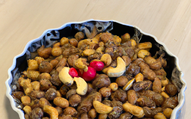 Ratte du Touquet cuite à la vapeur, cacahuètes "en huile et croquantes"