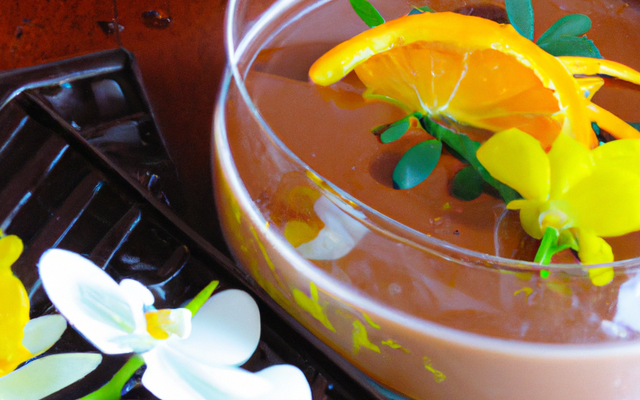 Mousse au chocolat au lait et fleur d'oranger