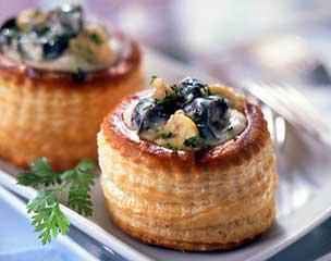 Vol-au-vent d'escargots au riesling