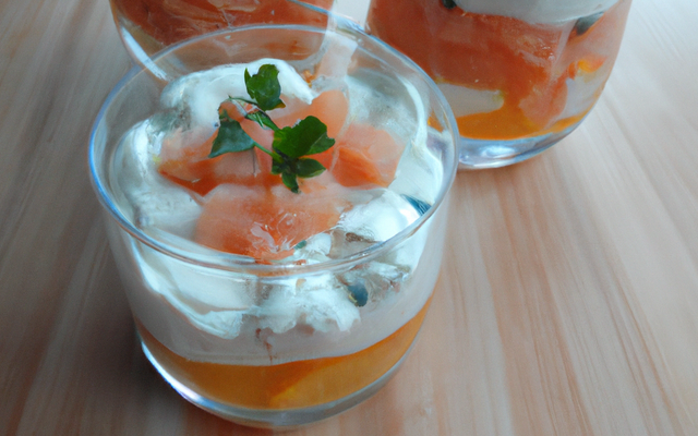 Verrine au saumon et ricotta