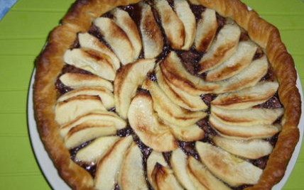 Tarte aux pommes au Nutella
