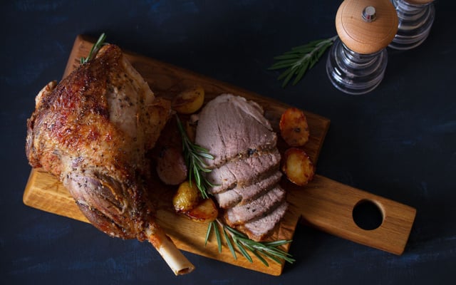 Gigot d'agneau en marinade aux épices