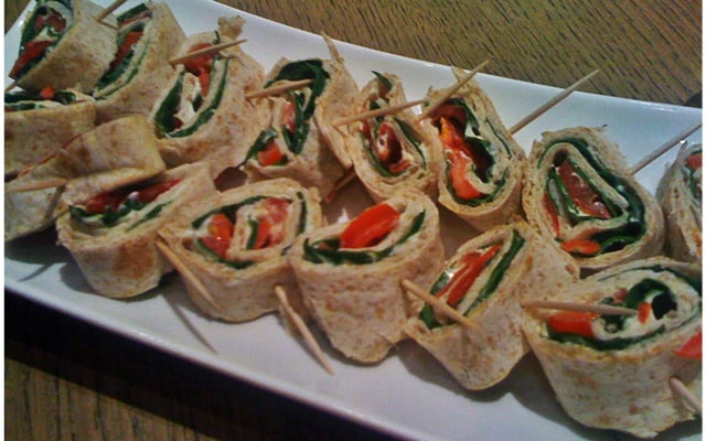 Wrap de chapathi 'Antipasti à l'indienne'