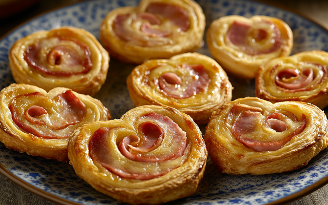 Palmiers au jambon