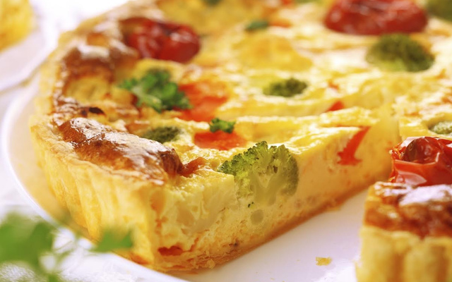 Tarte brocolis et tomates