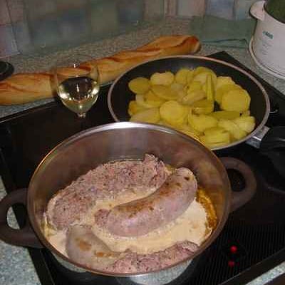 Andouillette à la chablisienne