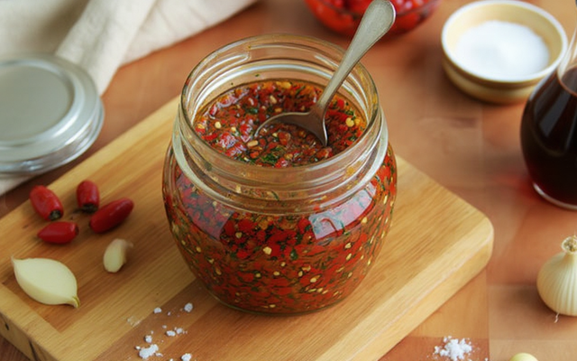 Sauce au piment rouge