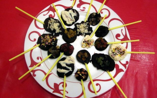 Sucettes au chocolat pour enfants