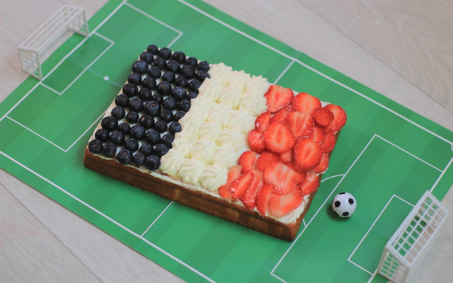 Gâteau terrain de foot