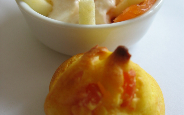 Emulsion de saumon fumé et sa gougère assortie
