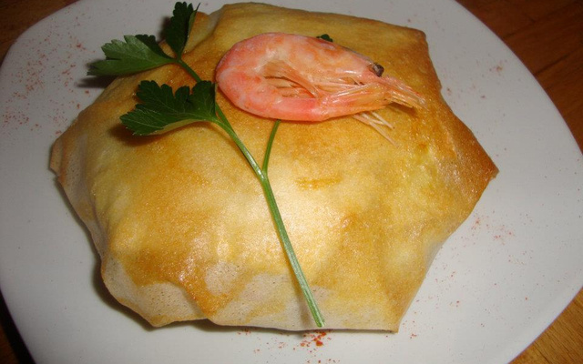 Pastilla crevettes poivrons