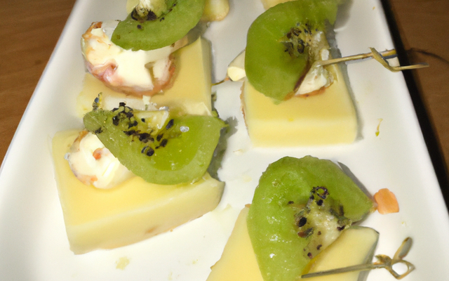 Tapas au fromage de brebis et aux kiwis de l'adour