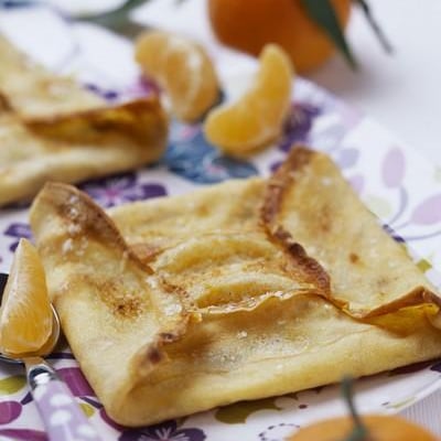 Crêpes soufflées aux clémentines maison
