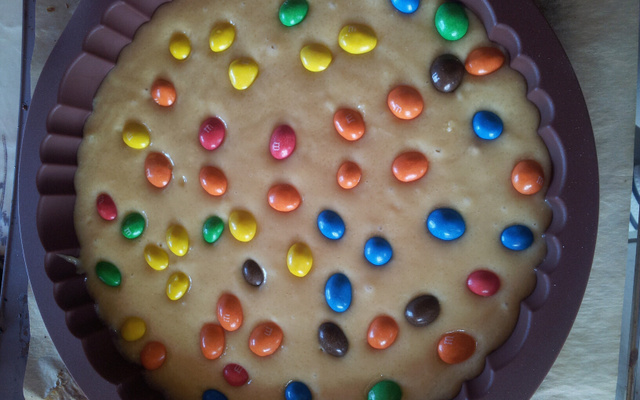 Gâteau au yaourt et M&M's