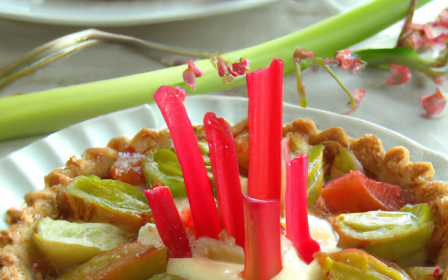Tartelette à la rhubarbe