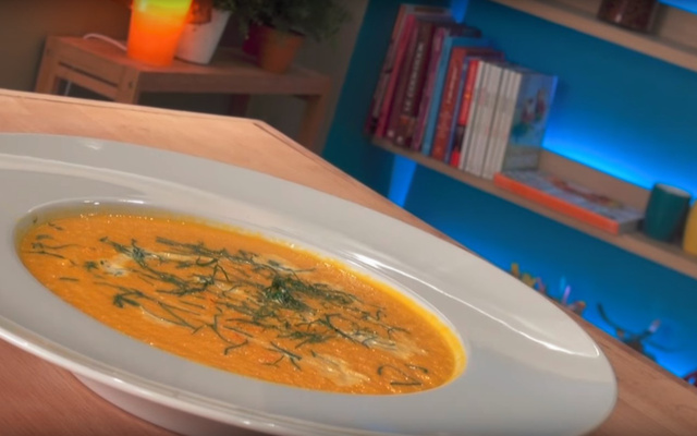 Velouté de carottes et orange aux épices