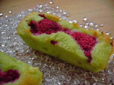 Financiers framboise pistache