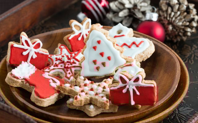 Sapin de Noël aux amandes et à la clémentine