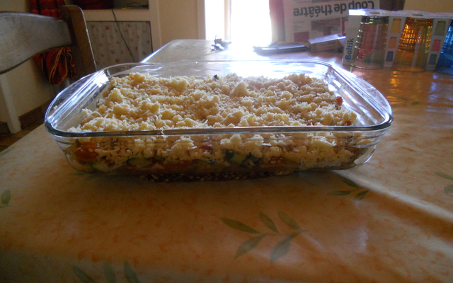 Crumble aux légumes d'été