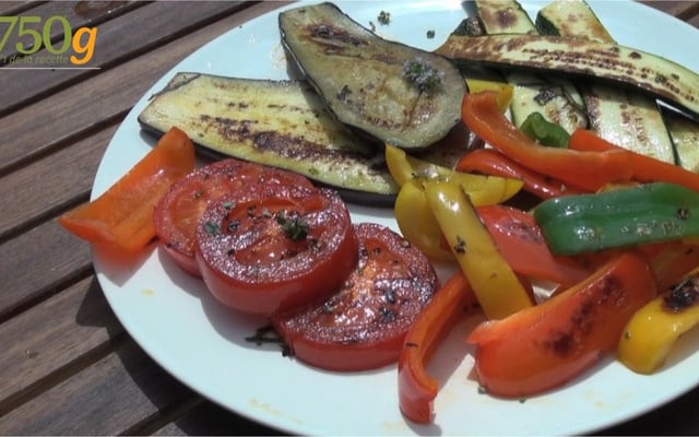 Légumes grillés à la plancha
