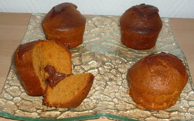 P'tits moelleux au caramel et nutella