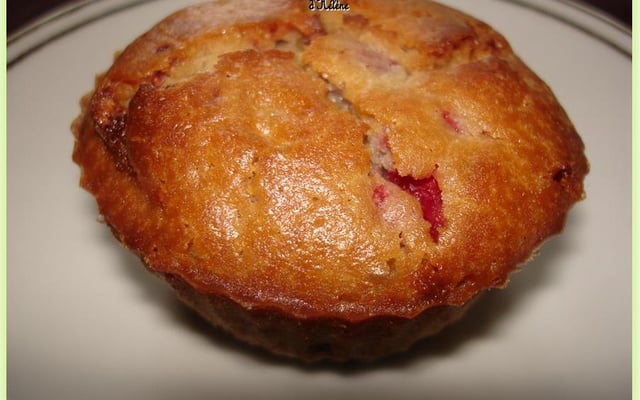 Muffins aux framboises et au Crunch chocolat blanc