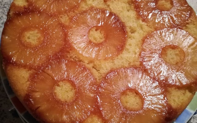 Gâteau renversé à l'ananas façon antillaise