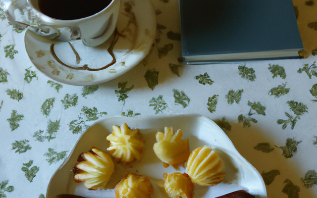 Petits fours pour le café, conversations, madeleines, pommes d'amour