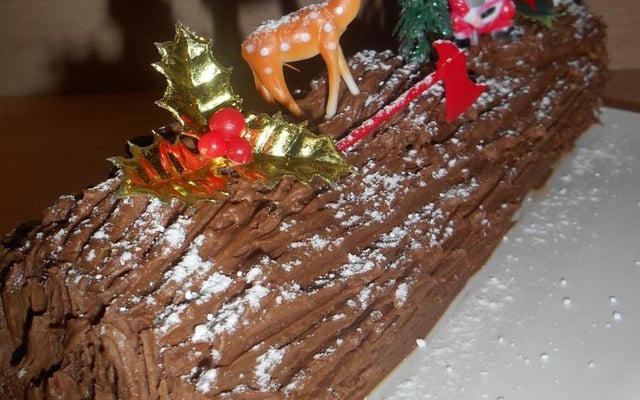 Bûche chocolat - praliné