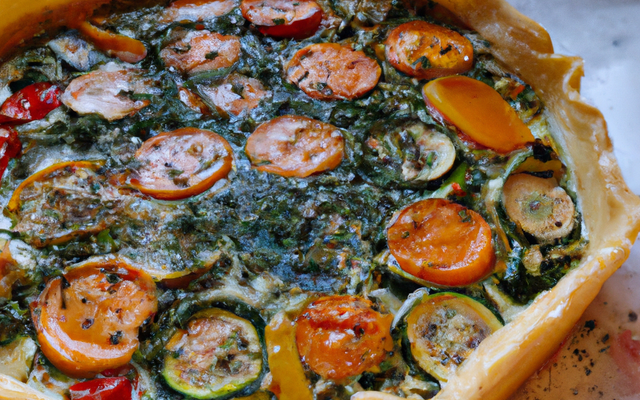 Tarte aux légumes et aux herbes