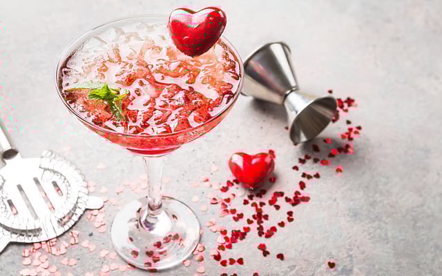 Cocktail saint valentin