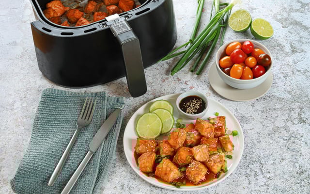 Saumon yakitori au Air Fryer