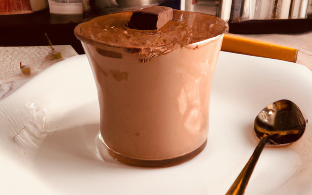 Mousse au chocolat riche en beurre