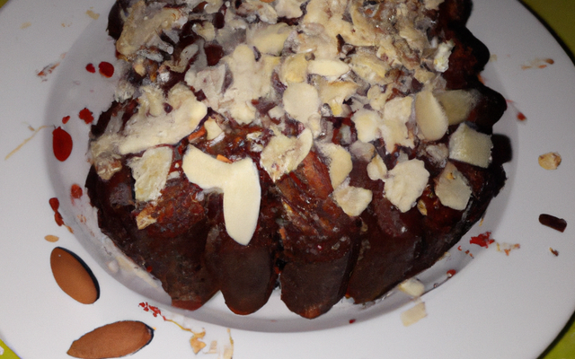 Cake à l'amande et aux pépites de chocolat