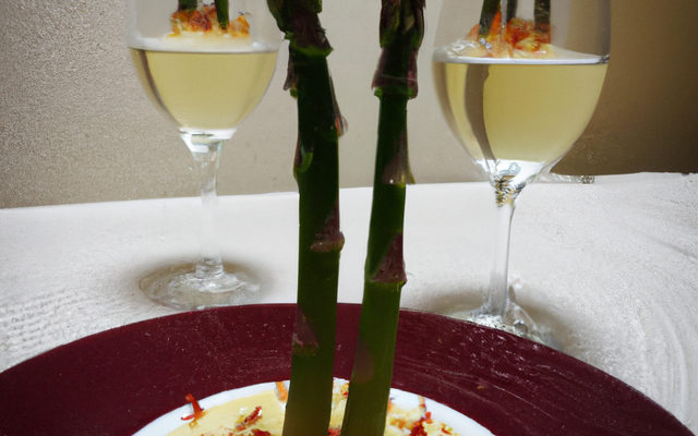 Mousse d'asperges blanches au vin blanc