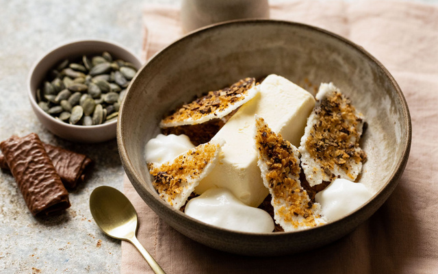 Parfait glacé à la courge et aux trois  Crêpes Dentelle Gavottes®