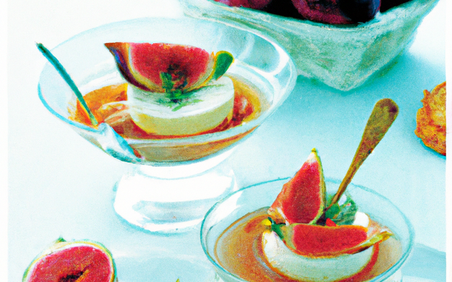 Dessert de chèvres avec ses figues fraiches