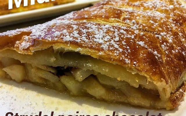 Strudel aux poires fondantes et au chocolat