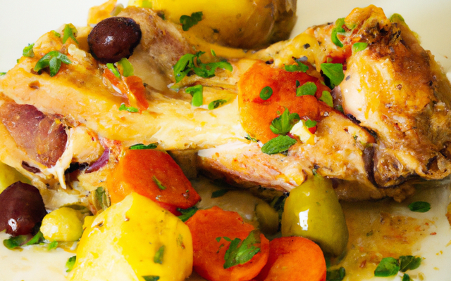 Chapon au Porto blanc