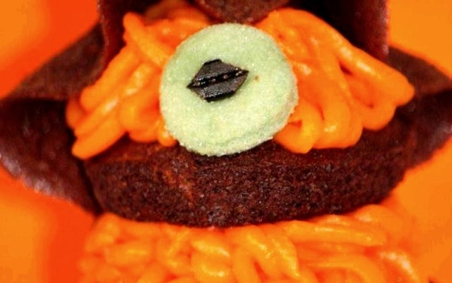 Muffins aux petits vers oranges