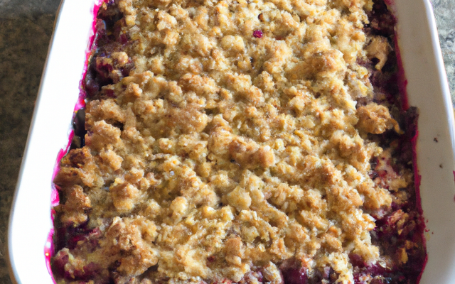 Crumble aux fruits rouges classique