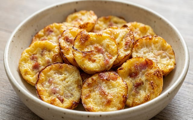 Mini quiches lorraine sans pâte