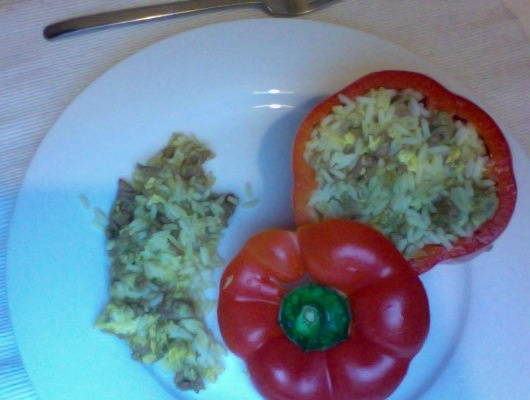 Des poivrons farcis