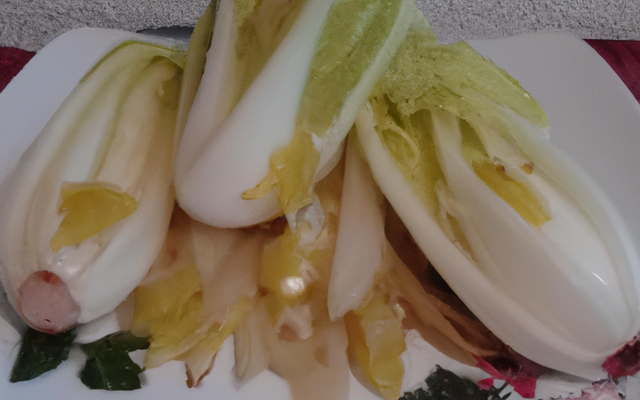 Endives au nuoc mam et au gingembre