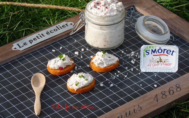 Tartinade de maquereau aux baies roses