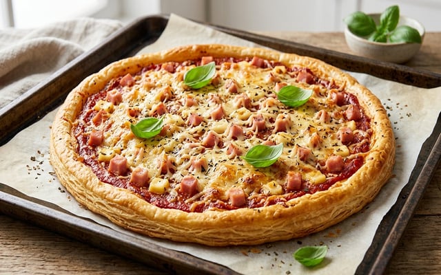 Pizza feuilletée